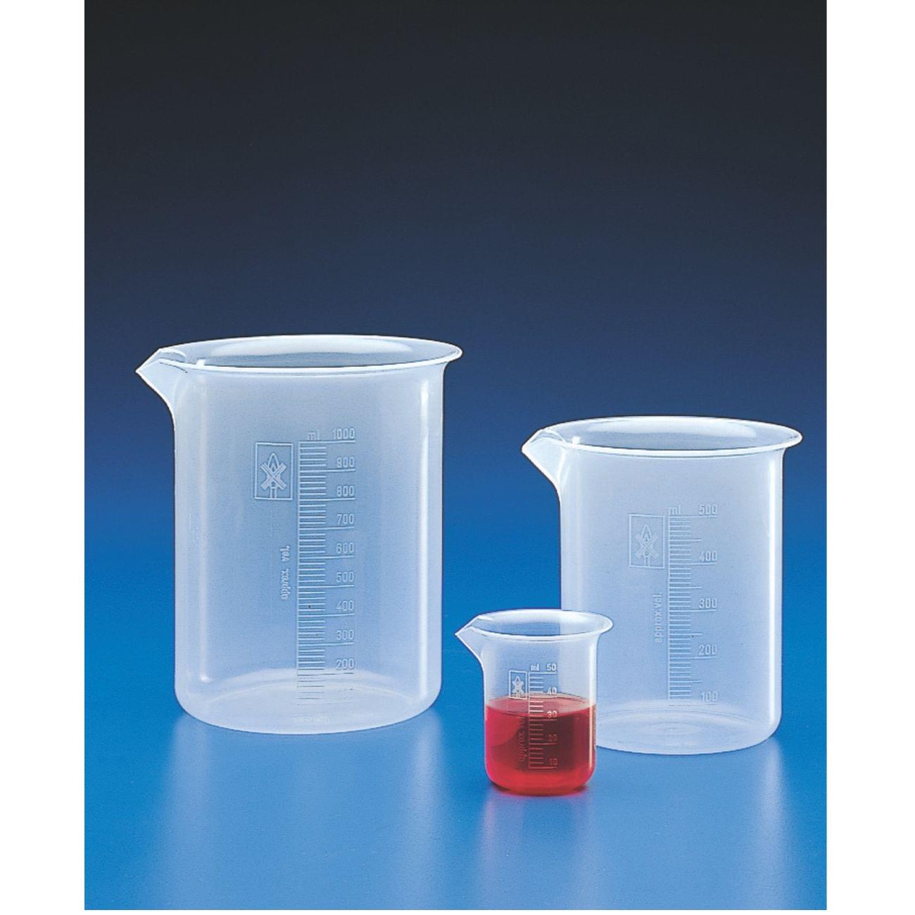 Vasos graduados , forma baja- clase b PP