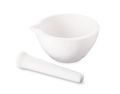 Morteros con pilón de porcelana